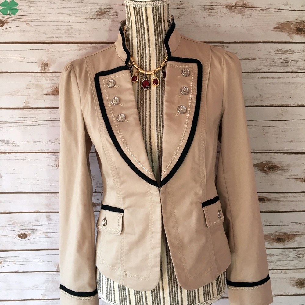 White House Black Market Peplum Jacket Size 2